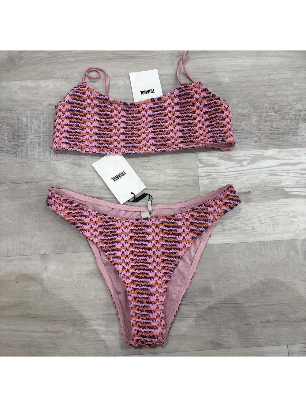 Triangl Women's Multi and Pink Bikinis-and-tankini-set